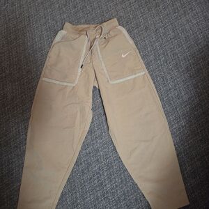 Nike Beige Jogger Pants with Logo